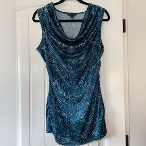 Banana Republic dress Sz L Dark Teal EUC